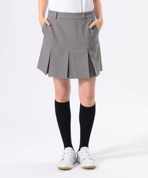 BEAMS 女士高尔夫 秋冬 弹力a字纯色百褶裙 运动百搭防走光 商品图0