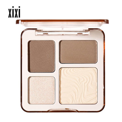xixi描绘翘影修容盘【修容神器】 高光修容一体盘 哑光提亮立体阴影综合盘D854 商品图4
