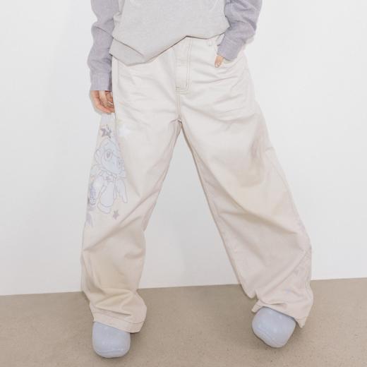 GOODBAI GOODEES 新款个性印花时尚宽松直筒裤长裤 商品图0