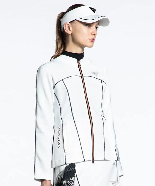 MARK & LONA 高尔夫女士新款 双色闪光滚边绳设计拉链夹克外套 带内衬短裙 运动套装 商品图4