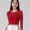 【BZYT】防震运动长袖假两件专业时尚修身透气运动内衣635 商品缩略图1