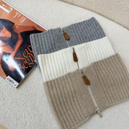 100%Baby小山羊绒~百搭立领拉链假领子护颈脖套女BABY260552 商品图1