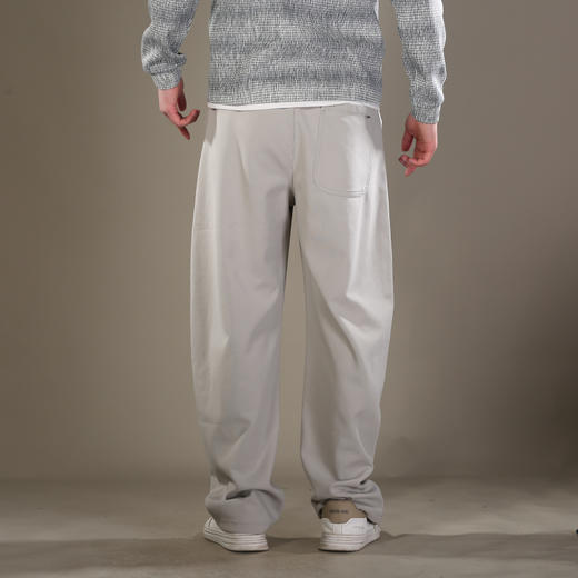 DRONKOO 2026 抽绳松紧腰前破骨后单贴袋中厚卫裤长裤 商品图4