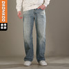 DRONKOO 2026 正常腰五袋款复古洗水中厚牛仔长裤 商品缩略图0