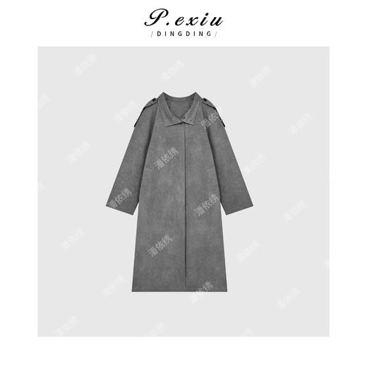 A008潘依绣丁丁宠粉韩系女主立领长袖风衣Q81008 商品图0