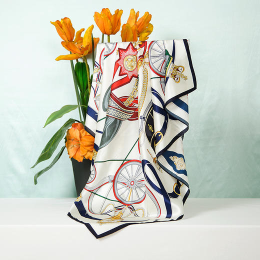 鑫缘 真丝素绉缎大方巾 HA4696 商品图0