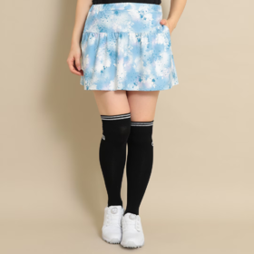 Callaway 女士高尔夫 弹力喷墨花卉短裙 柔软不易皱