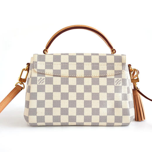 【98新】LV路易威登N41581白棋盘格Croisette流苏邮差包手提单肩包女士290126TJ04 商品图5