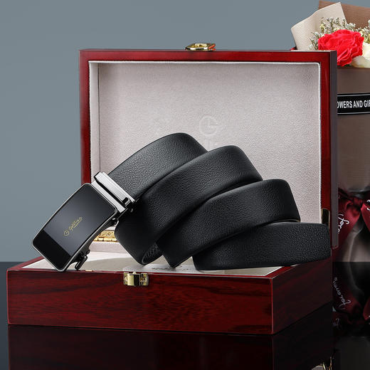 6934054641817 金利来goldlion 【节日好礼礼盒款】男士皮带男士腰带【头层牛皮】男皮带男腰带【1250MM】 商品图1