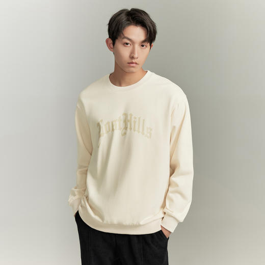 GXG男装秋季时尚字母印花男士休闲宽松圆领长袖卫衣K&C 商品图3