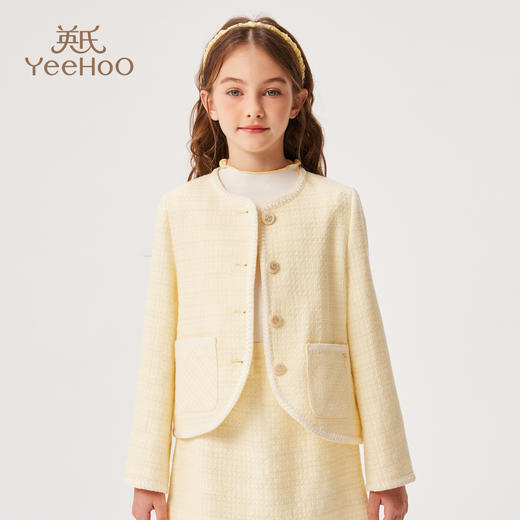 【英氏】【110-170】女童春秋小香风外套 商品图6