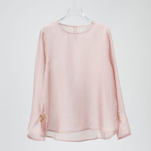 ³【南宋新中式圆领长袖】宽松气质上衣 61252XN03-SD-NSSF 商品图0