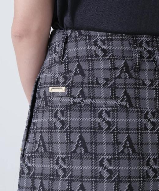 St ANDREWS 女士高尔夫 logo格纹提花百褶短裙 侧拉链半身裙 商品图11