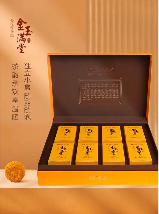 林飞应福鼎白茶金玉满堂2016年金花白茶礼盒装160g 商品图2