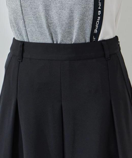 Jun & Rope 女士 初秋高尔夫 纸板针织A字褶裥喇叭短裙 柔软舒适 商品图7