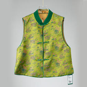 ³【南宋新中式国风盘扣马甲】可双面穿 提花圆领 时尚老钱风 619014XN03-SD-NSSF