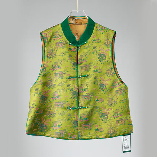 ³【南宋新中式国风盘扣马甲】可双面穿 提花圆领 时尚老钱风 619014XN03-SD-NSSF 商品图0