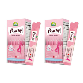 【跨境】迪巧（D-CAL）小粉条女士液体钙18ml*20条/盒*2（保健）（非组套）