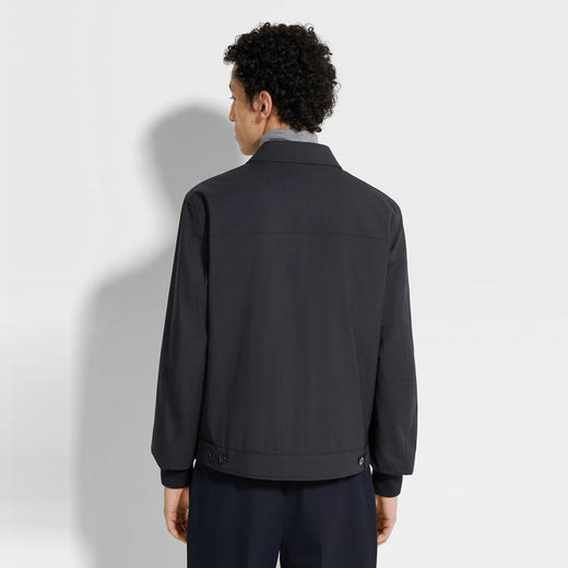 ZEGNA 杰尼亚 男士 Trofeo™ Elements 羊毛填充拉链棉服 深蓝色 E7T20 7140K 531 商品图2