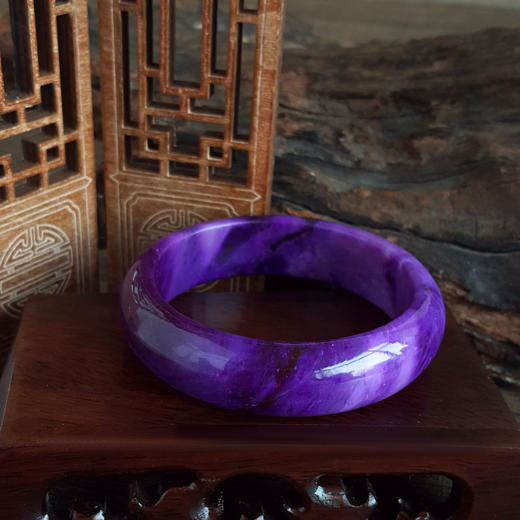 【天然正品】天然收藏级帝王紫色56号舒俱来手镯260126JJ39 商品图6