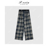 04-6潘依绣丁丁宠粉韩系慵懒休闲格纹抽绳裤子Q1364 商品缩略图0