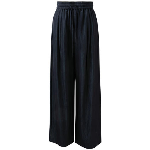 三彩2026春季新款松紧高腰空气感休闲裤长裤宽松阔腿裤显瘦垂感M 商品图4