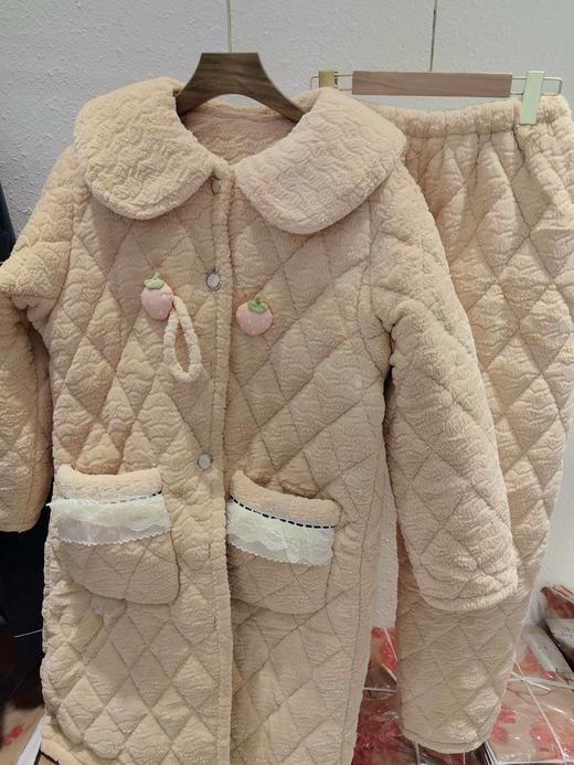 【YW】无忧购年前可发货超厚实可爱长款三层夹棉家居服睡衣套装（截单后3-5天发货) 商品图13