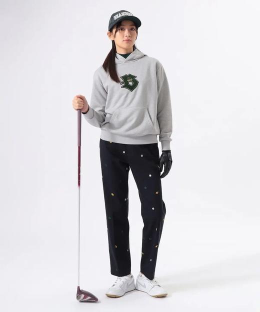 BEAMS 女士高尔夫秋冬 刺绣徽标通体图案弹力直筒长裤 柔软亲肤 商品图9