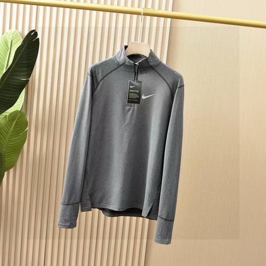 奈克春季秋季立领半拉链运动男士女士轻薄速干健身弹力 商品图1