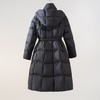 西子/束影90白鸭绒双层立领连帽带腰带长款羽绒服/YRXS0611 商品缩略图4