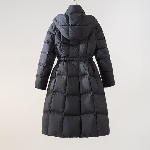 西子/束影90白鸭绒双层立领连帽带腰带长款羽绒服/YRXS0611 商品图4