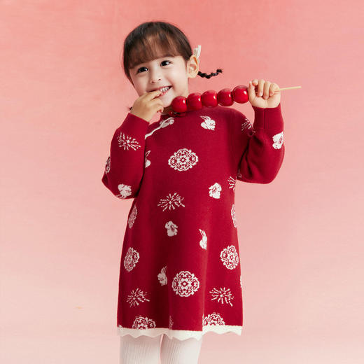 笛莎/Deesha 观山见联名女童国风连衣裙裙子 商品图1