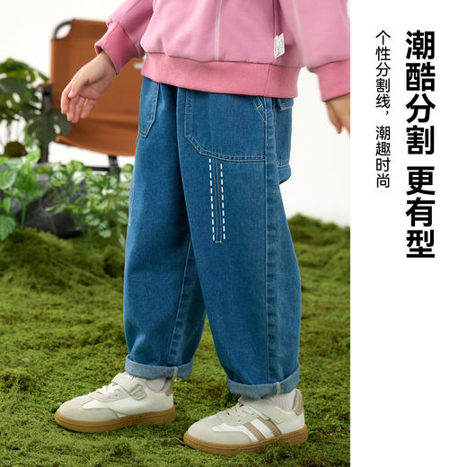 棉花堂春款户外潮趣风格线牛仔童装裤- FD61108 商品图3