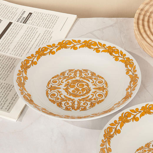 物兮物 马约里卡系列 拜占庭纹样 陶瓷盘-雅金环蔓 商品图7