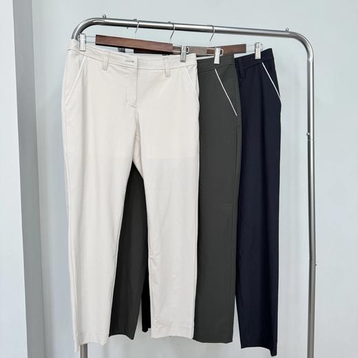 BRIEFING GOLF 女士 高尔夫 绸带装饰 弹力修身抗皱亲肤舒适 长裤 商品图0