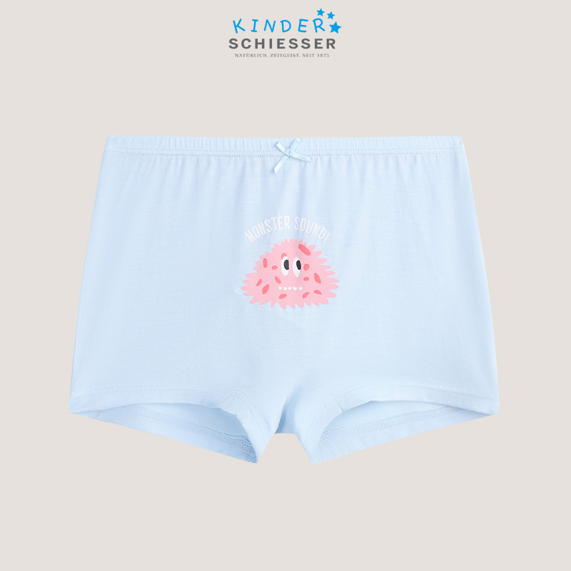 【奇趣怪兽系列】舒雅童装女童平角裤95%莫代尔5%氨纶180g   3F/26392T