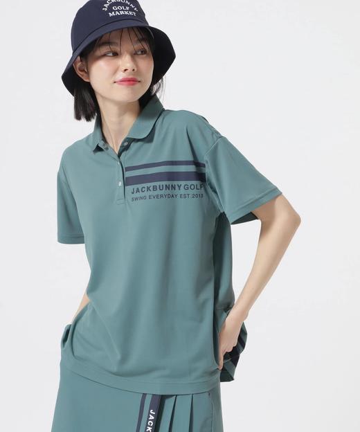 Jack Bunny 高尔夫女士 背面百褶设计速干透气polo领短袖衬衫 商品图0