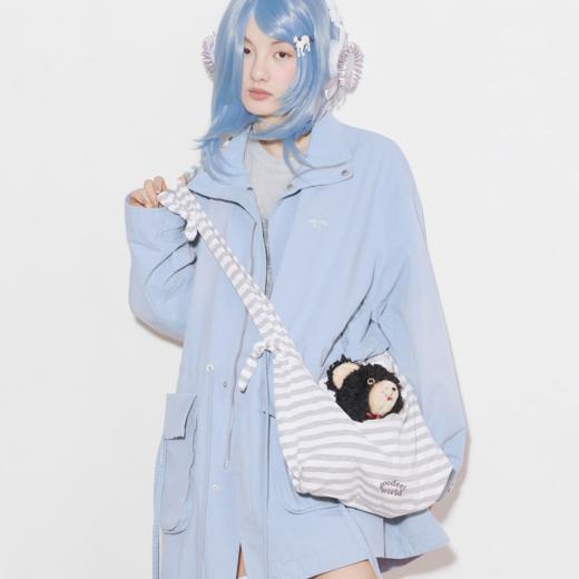 GOODBAI GOODEES新款趣味个性蝴蝶结抽绳夹克外套 商品图0