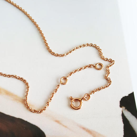 【闲置】Hermes爱马仕H109614B 00玫瑰金满钻Birkin项链 链长约40cm 女士 300126NJS46 商品图7