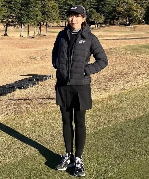 BEAMS GOLF 女款 秋冬季中棉防水夹克外套可拆卸连帽肩袖下弹力拼接 商品图12