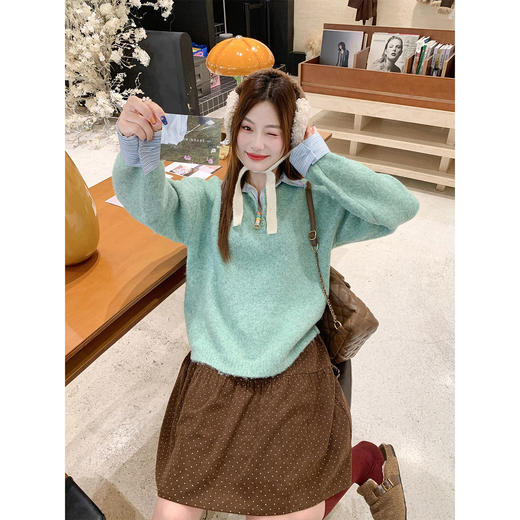 <曾小咸推荐> 2.18 现货秒杀 ！微信超特价！衬衫拼接毛衣 日常229.99 立减130 秒杀99.99！！ 商品图3