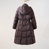 西子/束影90白鸭绒双层立领连帽带腰带长款羽绒服/YRXS0611 商品缩略图2