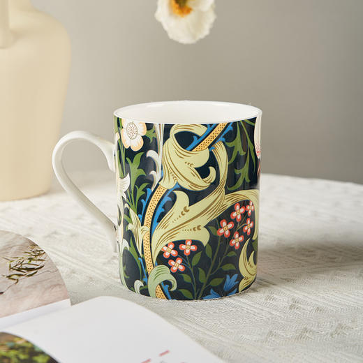 V&A博物馆威廉莫里斯系列 水果或石榴 金色百合 月光百合 骨瓷杯 商品图3