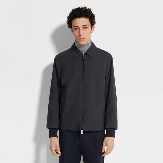 ZEGNA 杰尼亚 男士 Trofeo™ Elements 羊毛填充拉链棉服 深蓝色 E7T20 7140K 531 商品图1