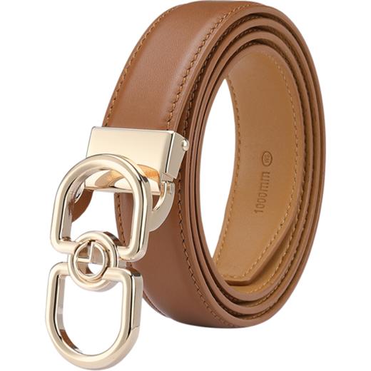 6923279440626 金利来goldlion 【节日送礼】女式皮带女式腰带【牛皮】时尚板扣装饰腰带 商品图0