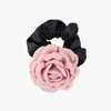 三彩2026新款手工立体花朵浅粉玫瑰缎面发圈韩系复古温柔蓬松撞色 商品缩略图4