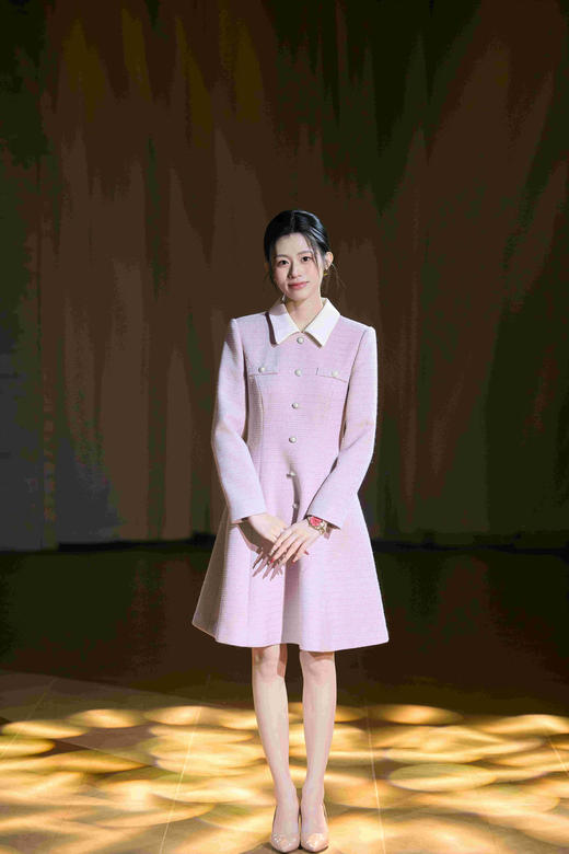 法小曼*子珍清冷富家千金穿搭小香风娃娃领连衣裙女通勤气质A字裙优雅 商品图1