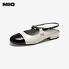 【上新】MIO米奥小香风女鞋2026夏季新款圆头低跟搭扣时装凉鞋拼色小单鞋M262219092 商品缩略图0