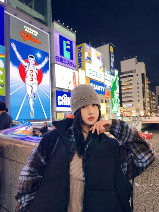 磨毛厚衬衫韩系格子外套 商品图9