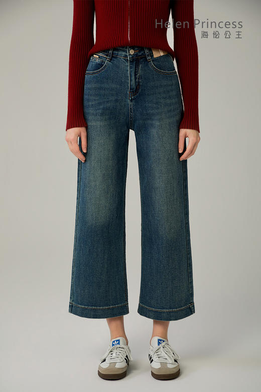 阔腿牛仔裤 商品图0